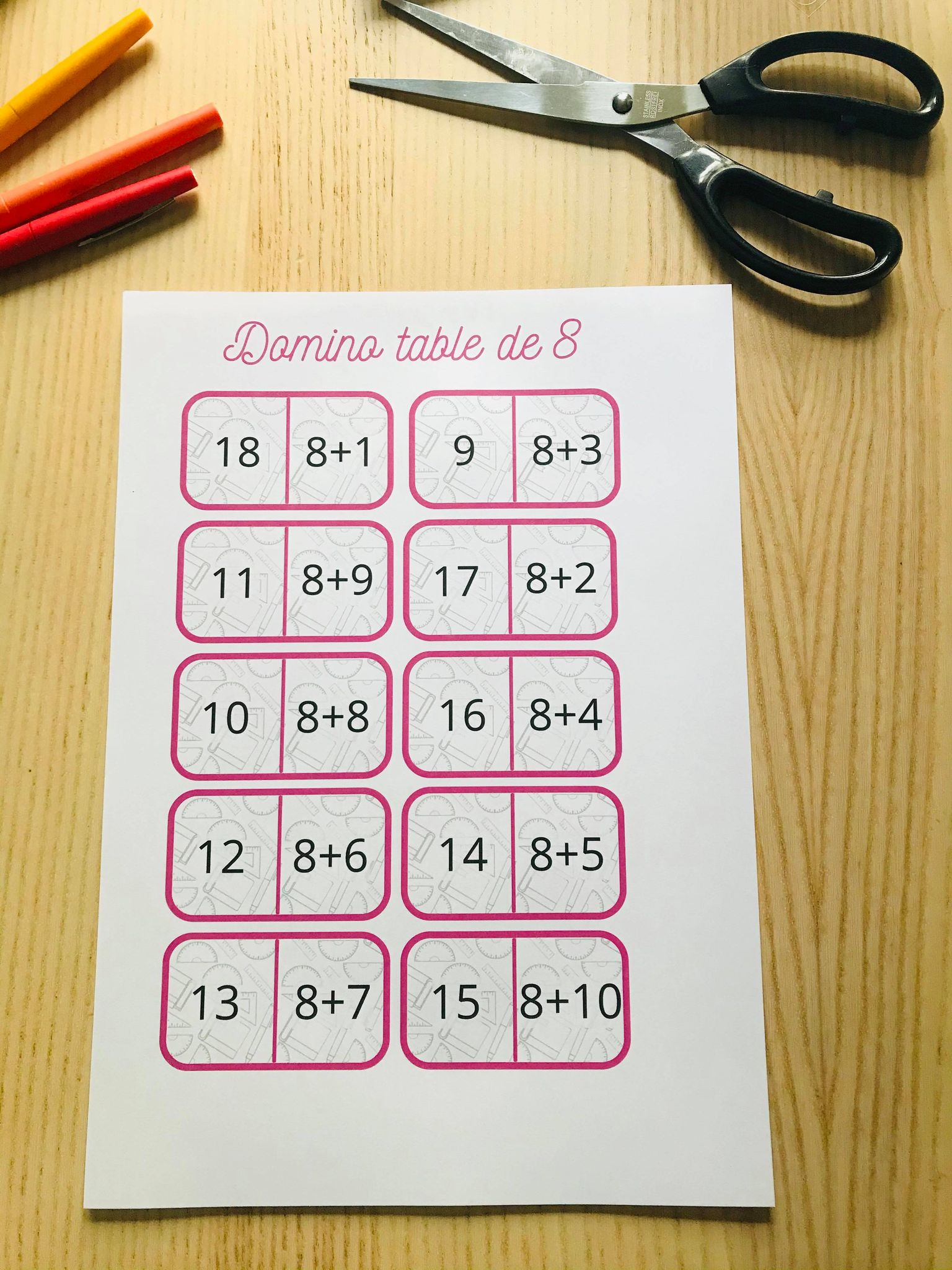 Pack de jeux pour apprendre les tables d'addition à imprimer – Image 15