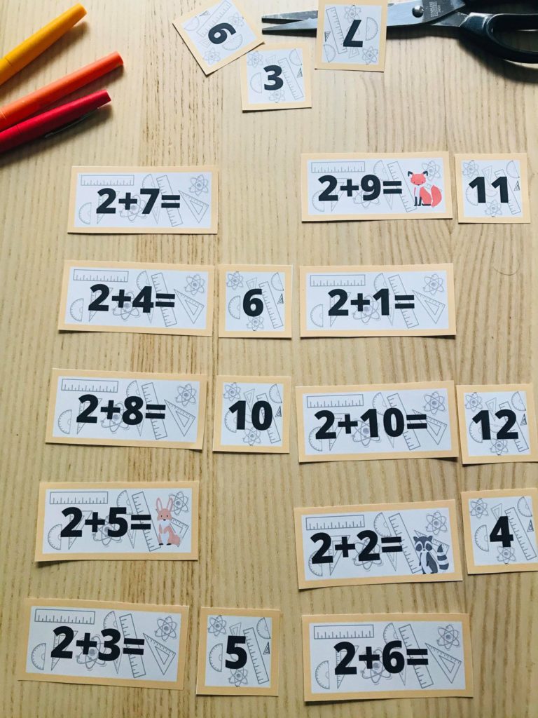 Jeu pour apprendre les tables d'addition