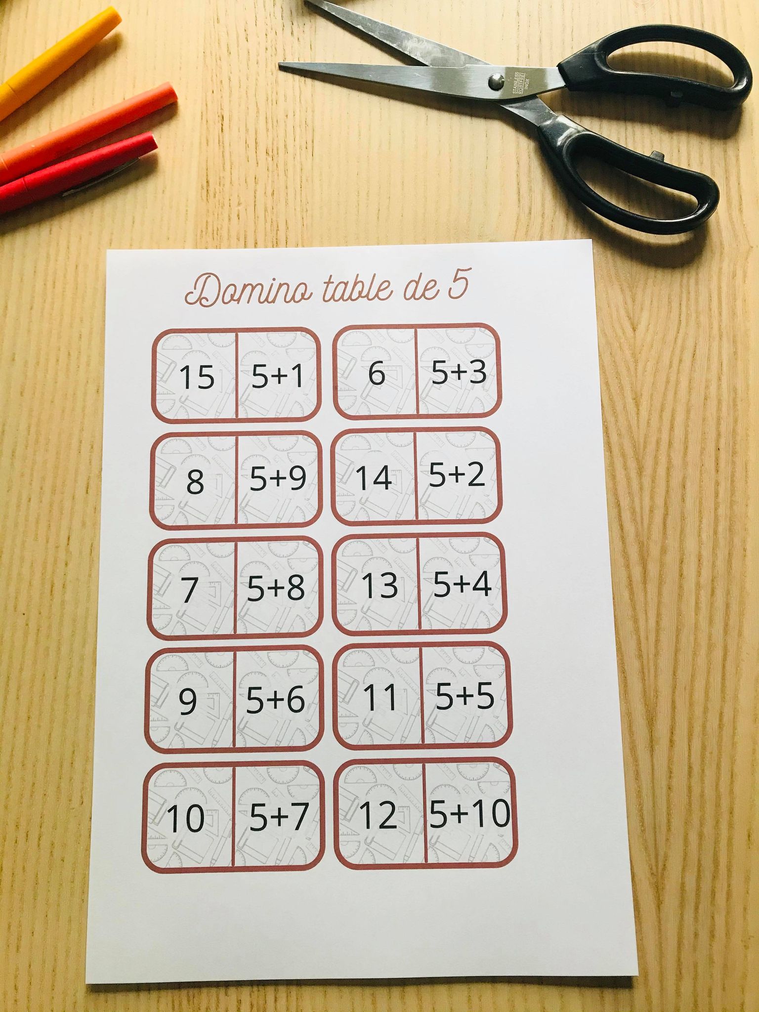 Pack de jeux pour apprendre les tables d'addition à imprimer – Image 7