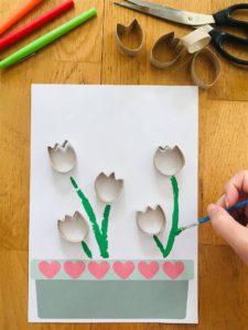 Activité manuelle tulipe pour enfant