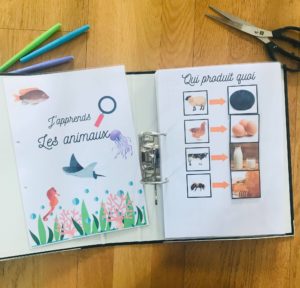 DIY quiet book sur les animaux