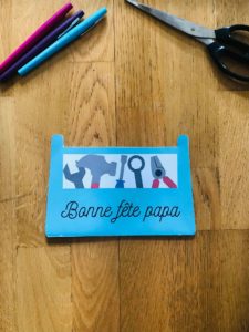Bricolage pour la fête des pères
