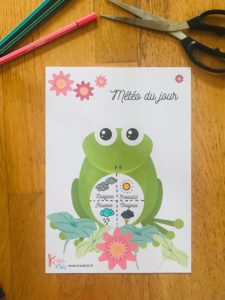 Grenouille météo pour enfant