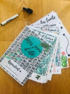 Carnet de jeux réutilisable pour enfant
