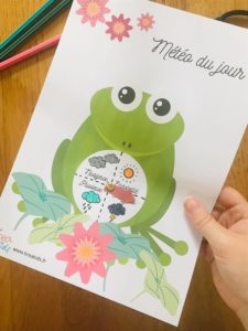 Grenouille météo pour enfant