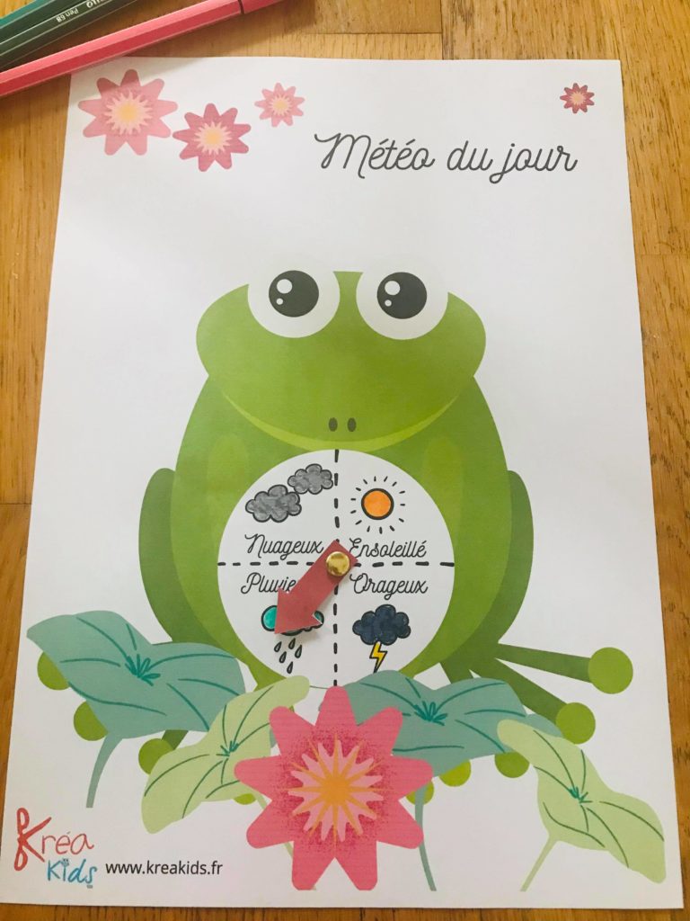 Grenouille météo pour enfant