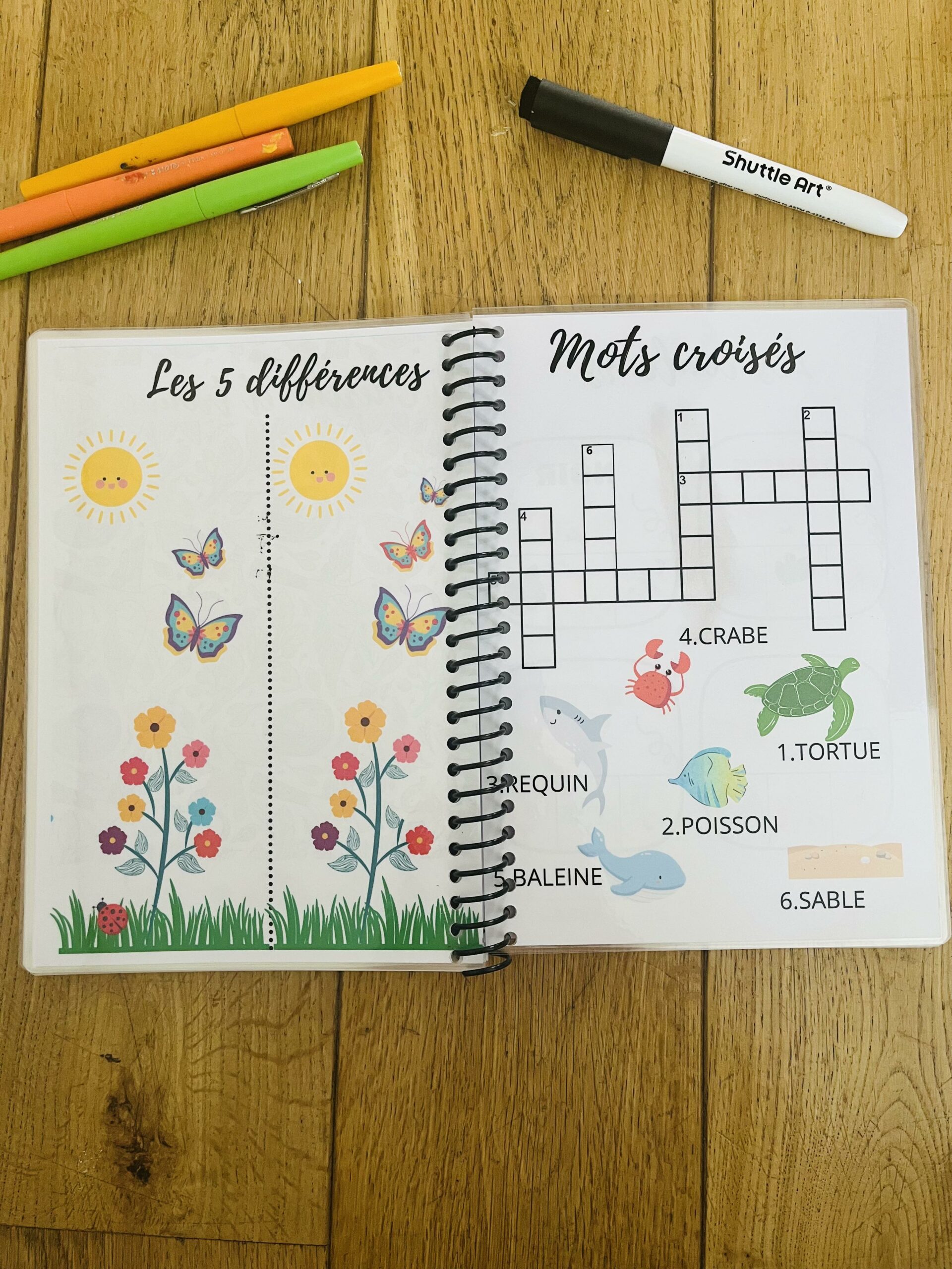 Cahier de jeux pour enfant réutilisable – Image 11