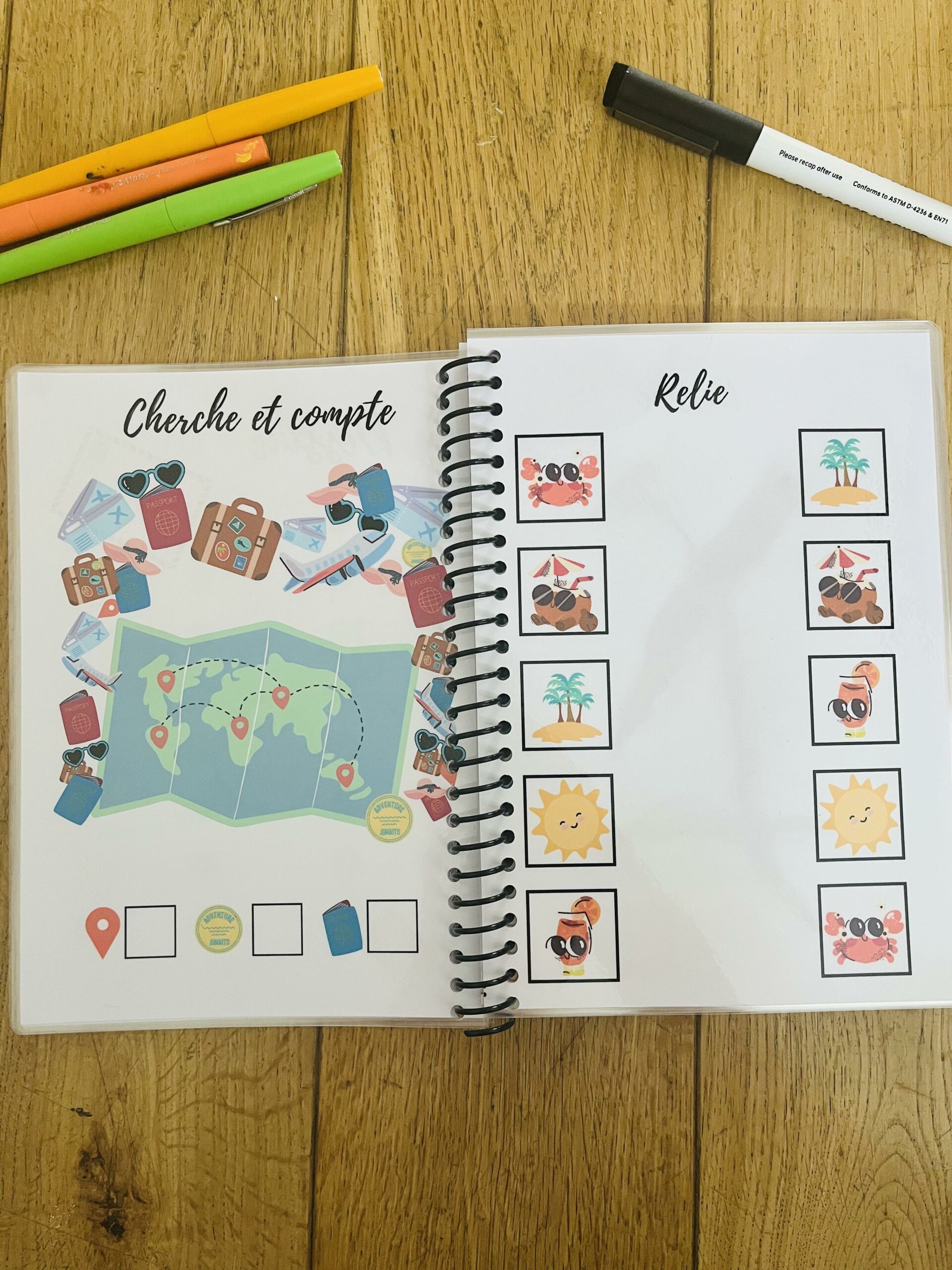 Cahier de jeux pour enfant réutilisable – Image 12