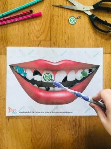 Activité brossage de dent pour enfant