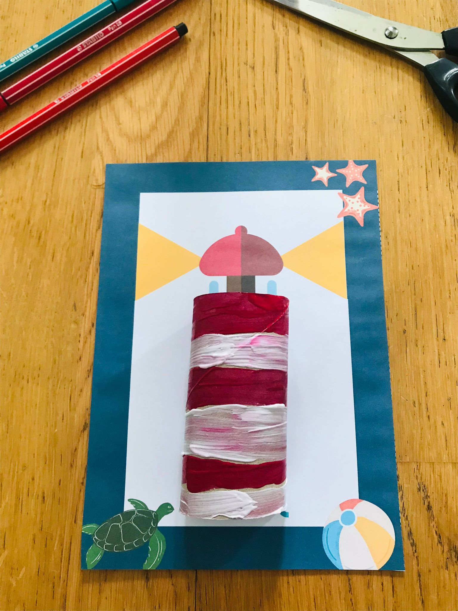 Activité Manuelle été 6 10 Ans Activité manuelle le phare réalisé en rouleau de papier toilette - Kreakids