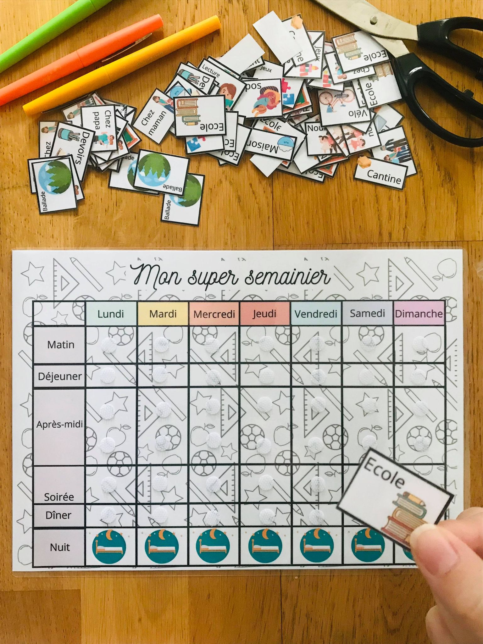 Planning de la semaine pour enfant prêt à l'usage – Image 5