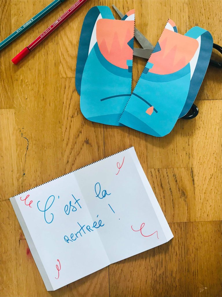 Activité manuelle rentrée des classes