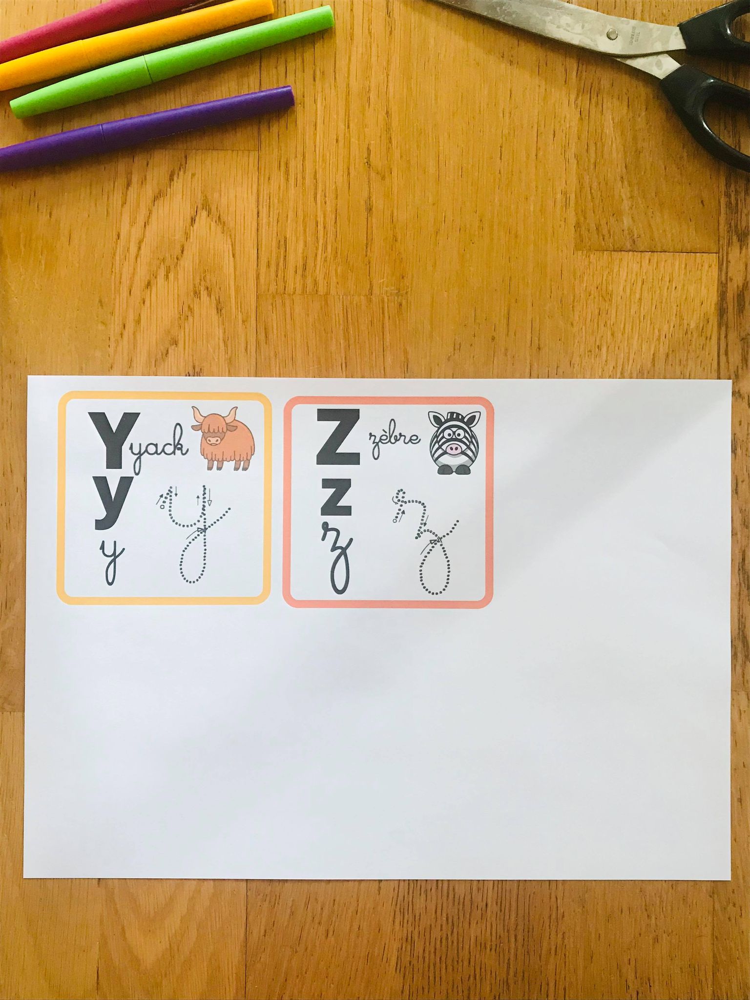 Abécédaire pour enfant en cartes à imprimer – Image 10