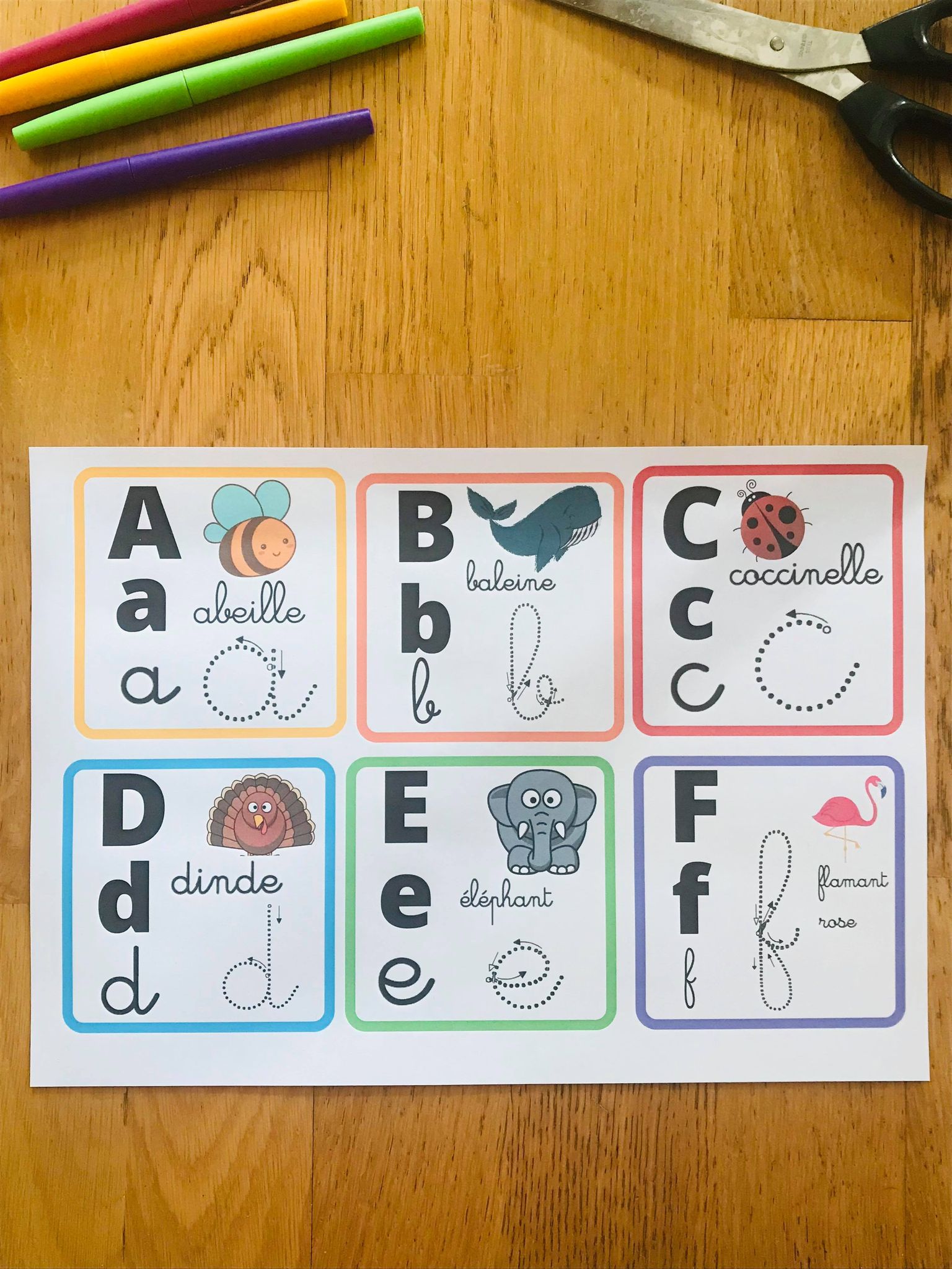 Abécédaire pour enfant en cartes à imprimer – Image 6