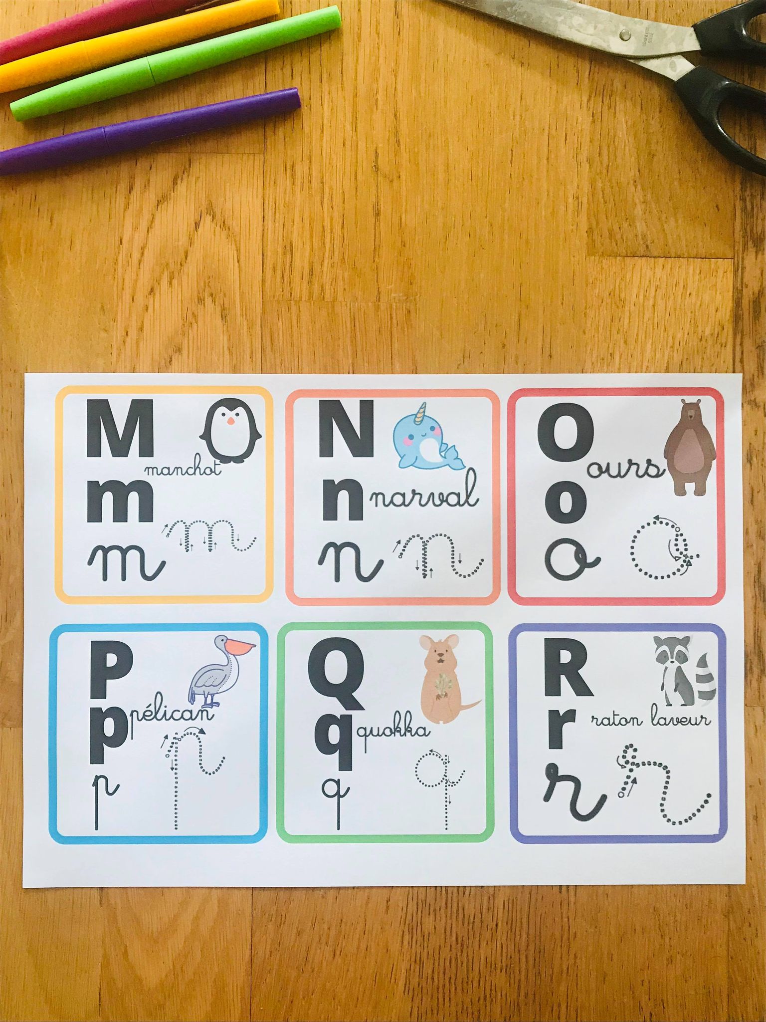 Abécédaire pour enfant en cartes à imprimer – Image 8