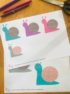 Activité manuelle escargot pour enfant