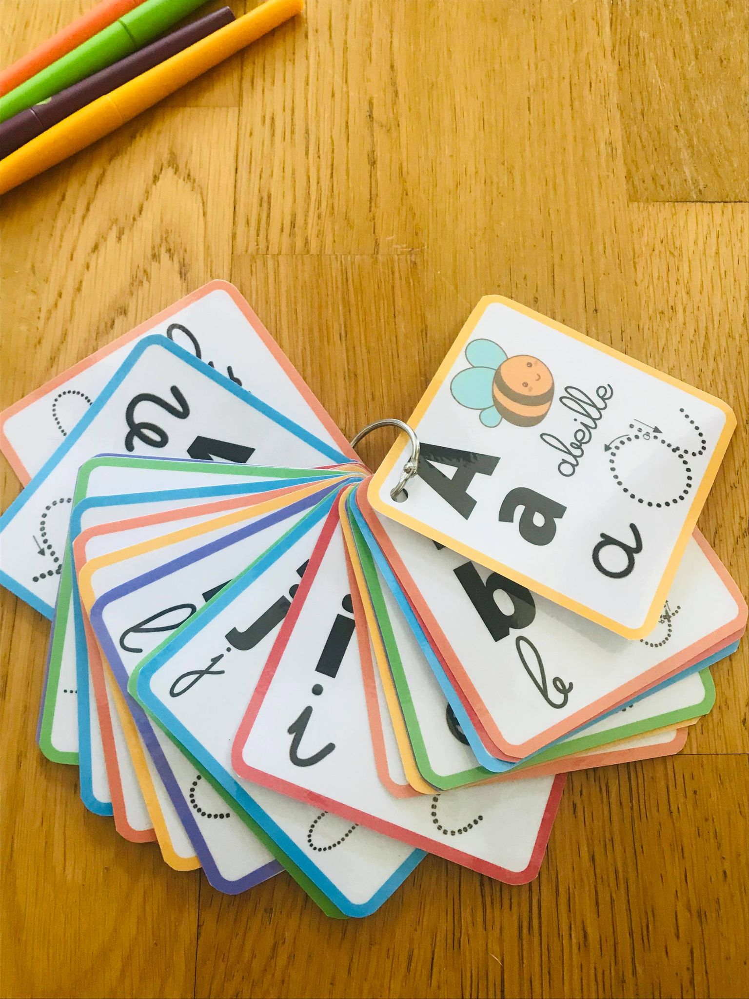 Abécédaire pour enfant en cartes