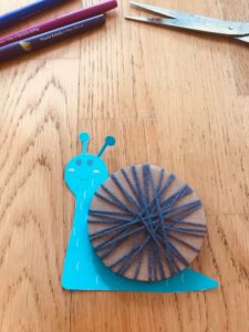 Activité manuelle escargot pour enfant
