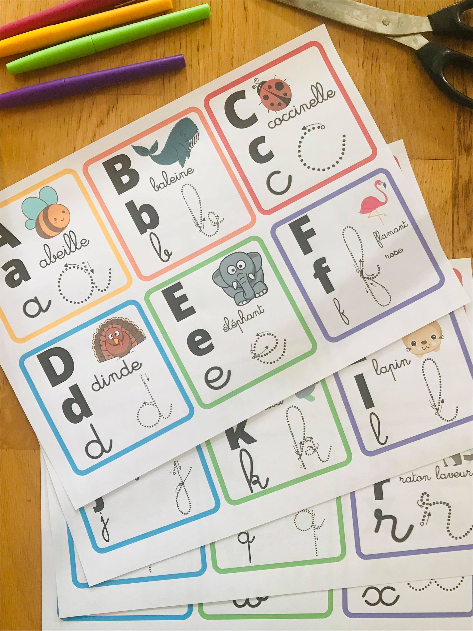 Abécédaire pour enfant en cartes à imprimer – Image 5