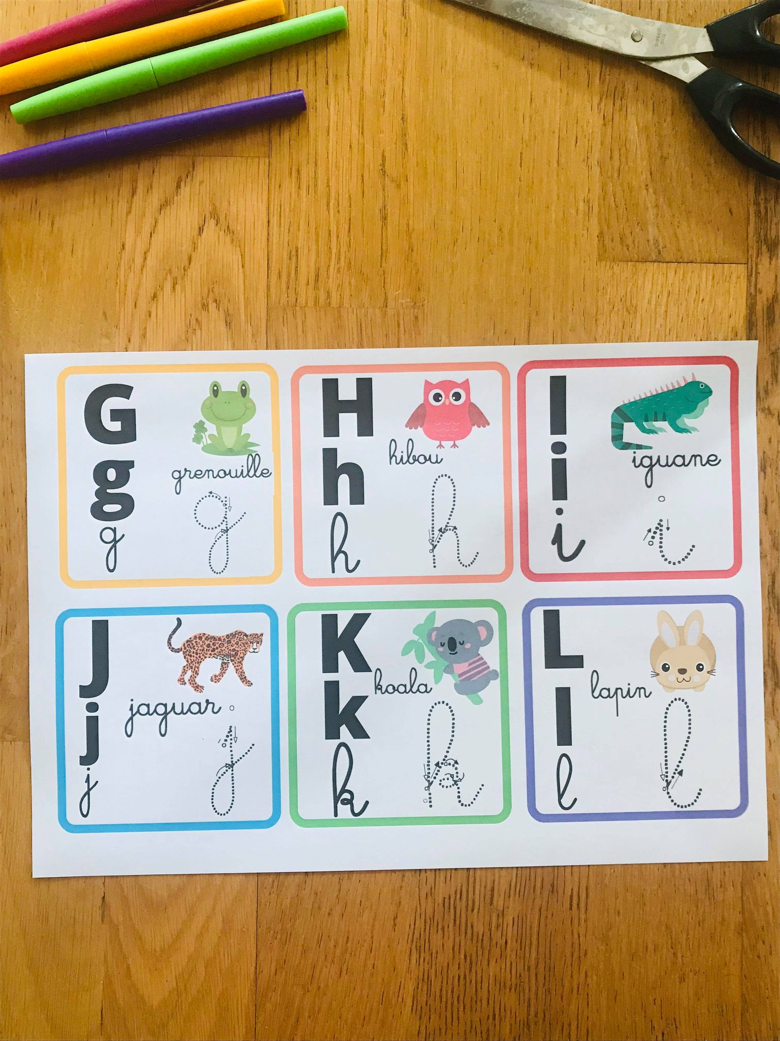 Abécédaire pour enfant en cartes à imprimer – Image 7