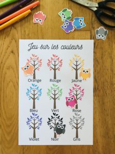 Jeu pour apprendre les couleurs