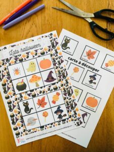 Loto d'halloween à imprimer gratuitement