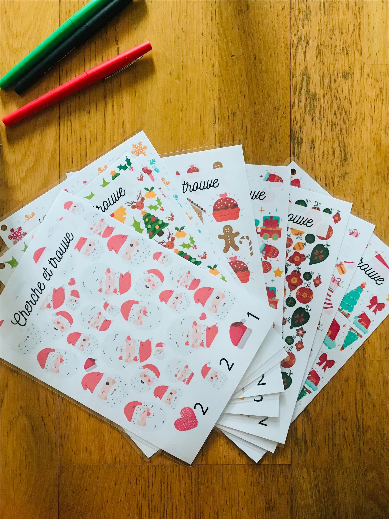 Carnet de jeux de noël réutilisable prêt à l'emploi – Image 9