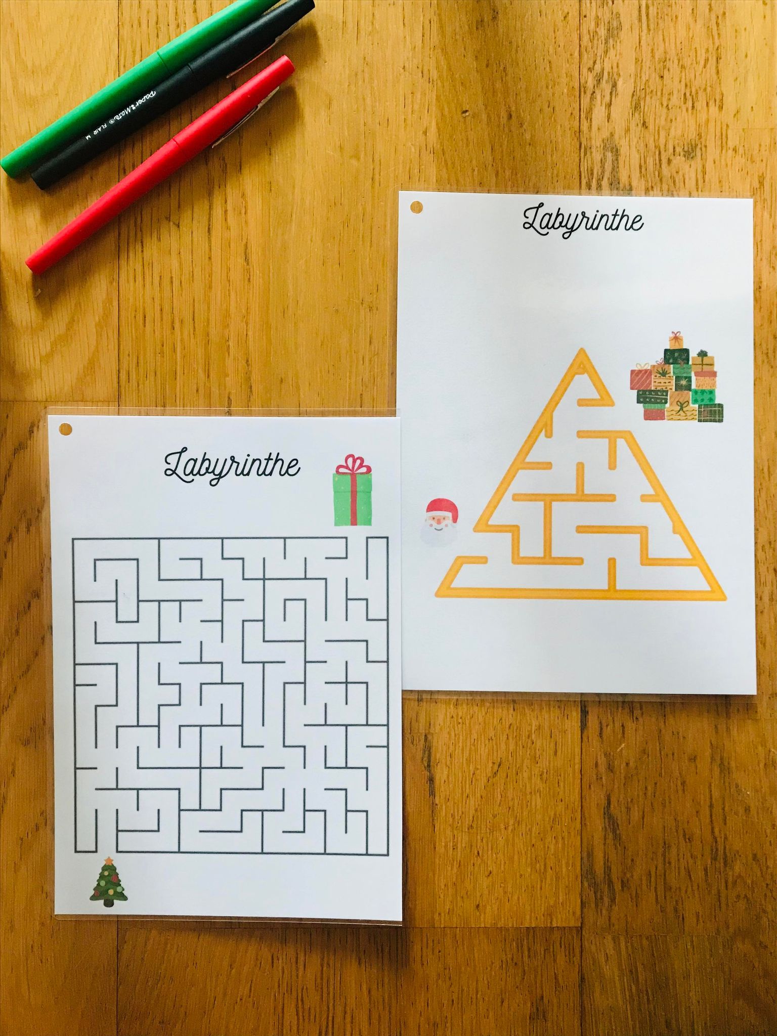 Carnet de jeux de noël réutilisable prêt à l'emploi – Image 6
