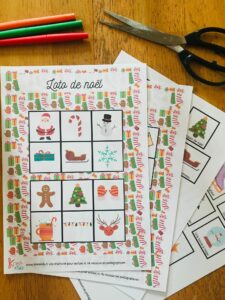 Loto de noël pour enfant
