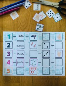 Activité pour apprendre les chiffres pour enfant