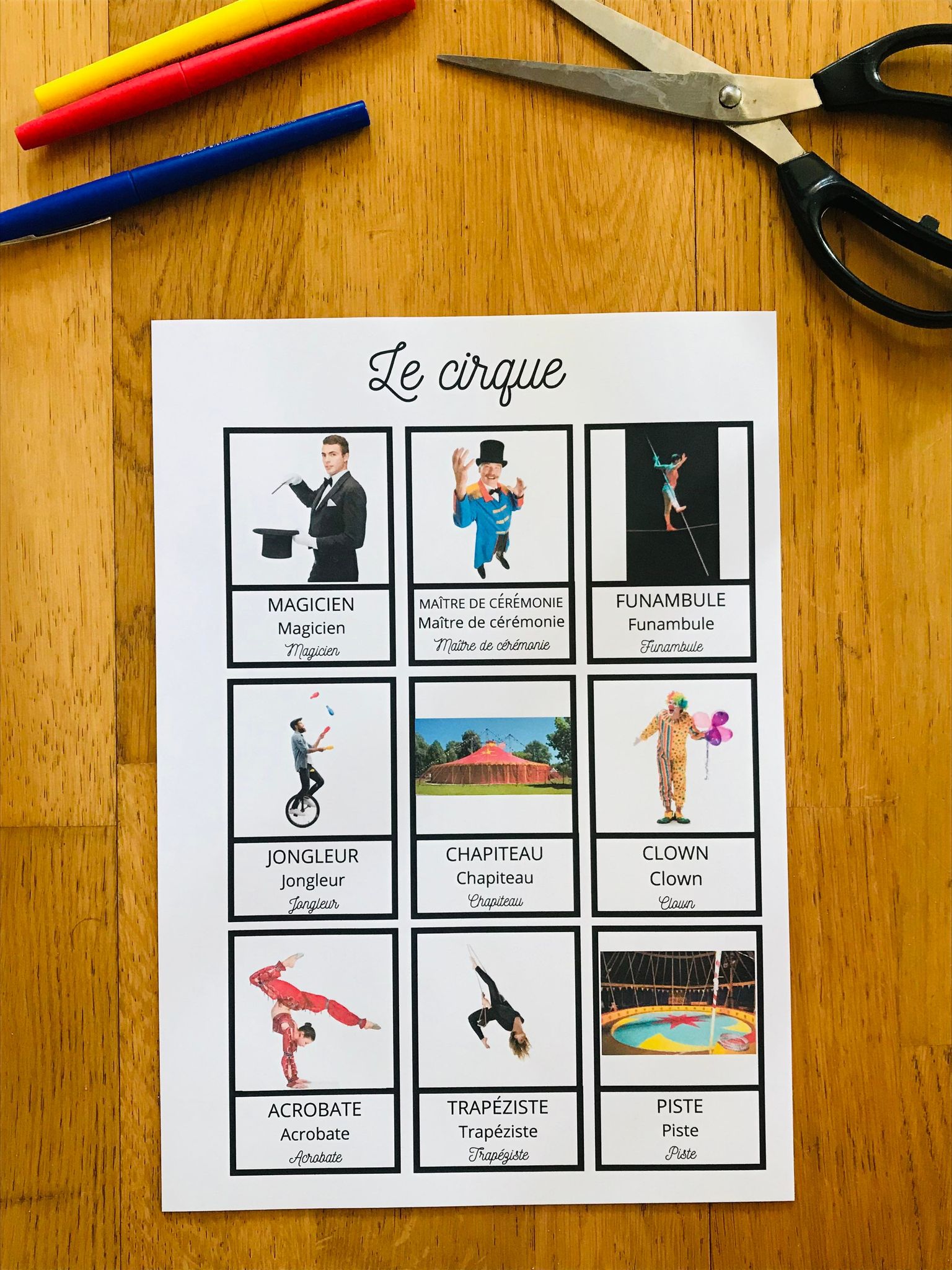 PDF livret sur le cirque niveau maternelle – Image 7