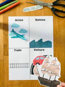 Activité sur les moyens de transports