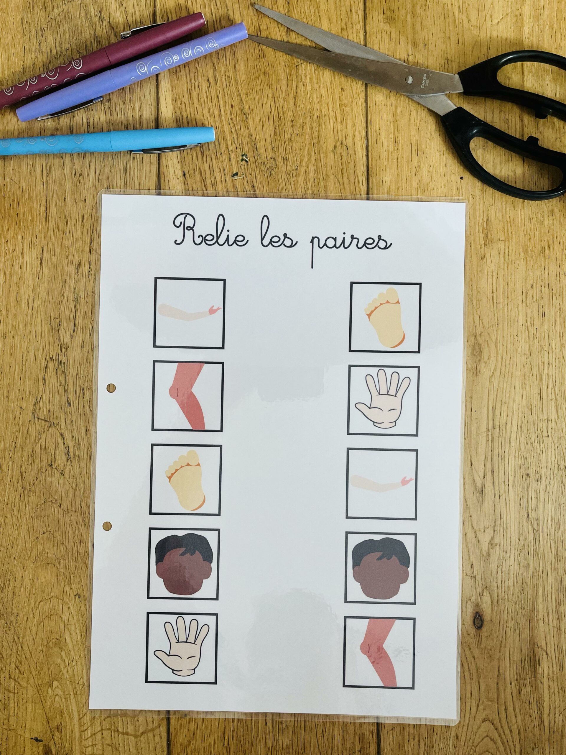 PDF quiet book du corps humain à imprimer – Image 27