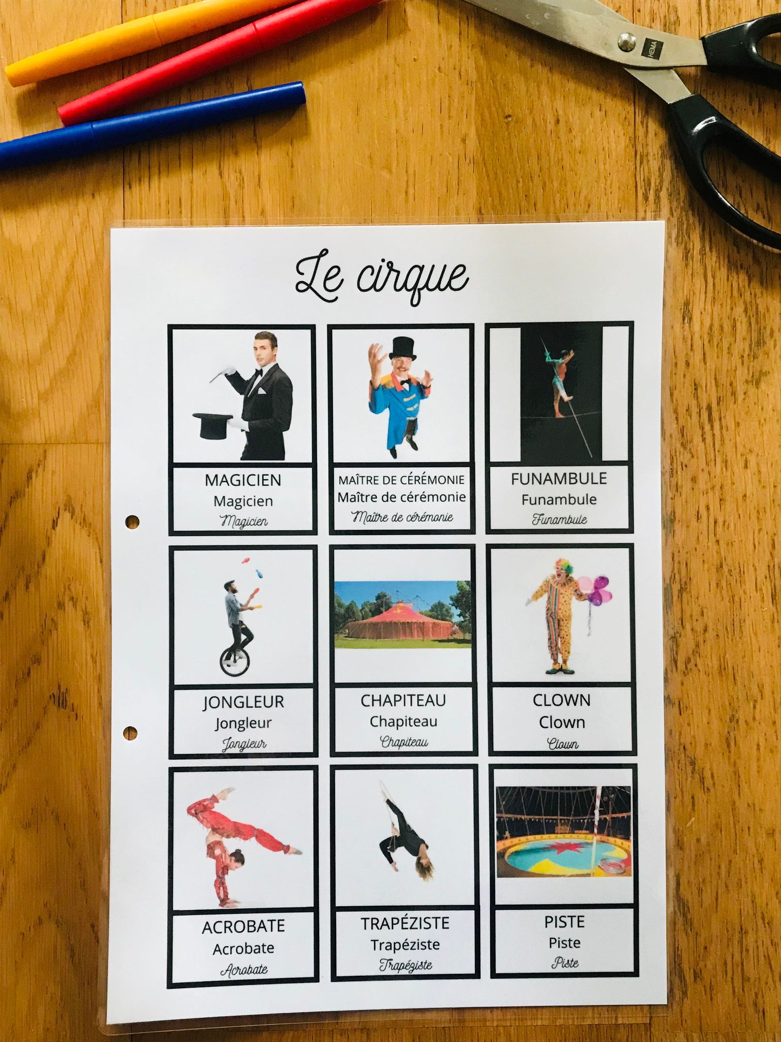 Cahier sur le cirque niveau primaire en kit – Image 28