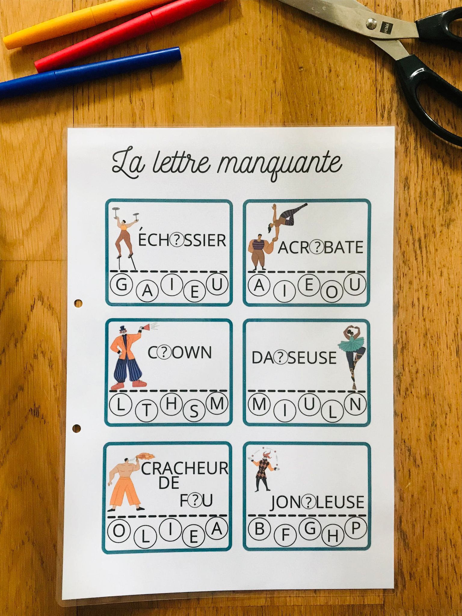 Cahier sur le cirque niveau primaire en kit – Image 19