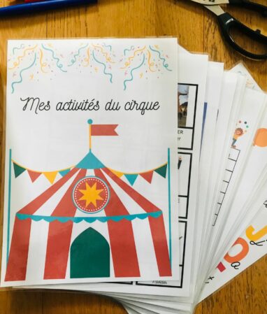 PDF quiet book sur le cirque niveau primaire