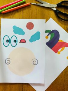 Activité manuelle clown pour enfant