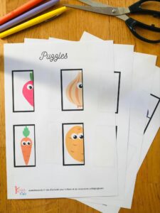 Puzzles fruits pour enfant