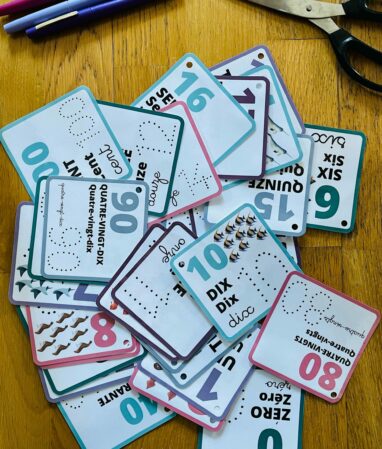 Cartes de nomenclature pour apprendre les chiffres