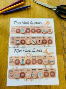 Rituel du matin et du soir pour enfant