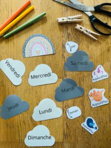 Semainier pour enfant gratuit