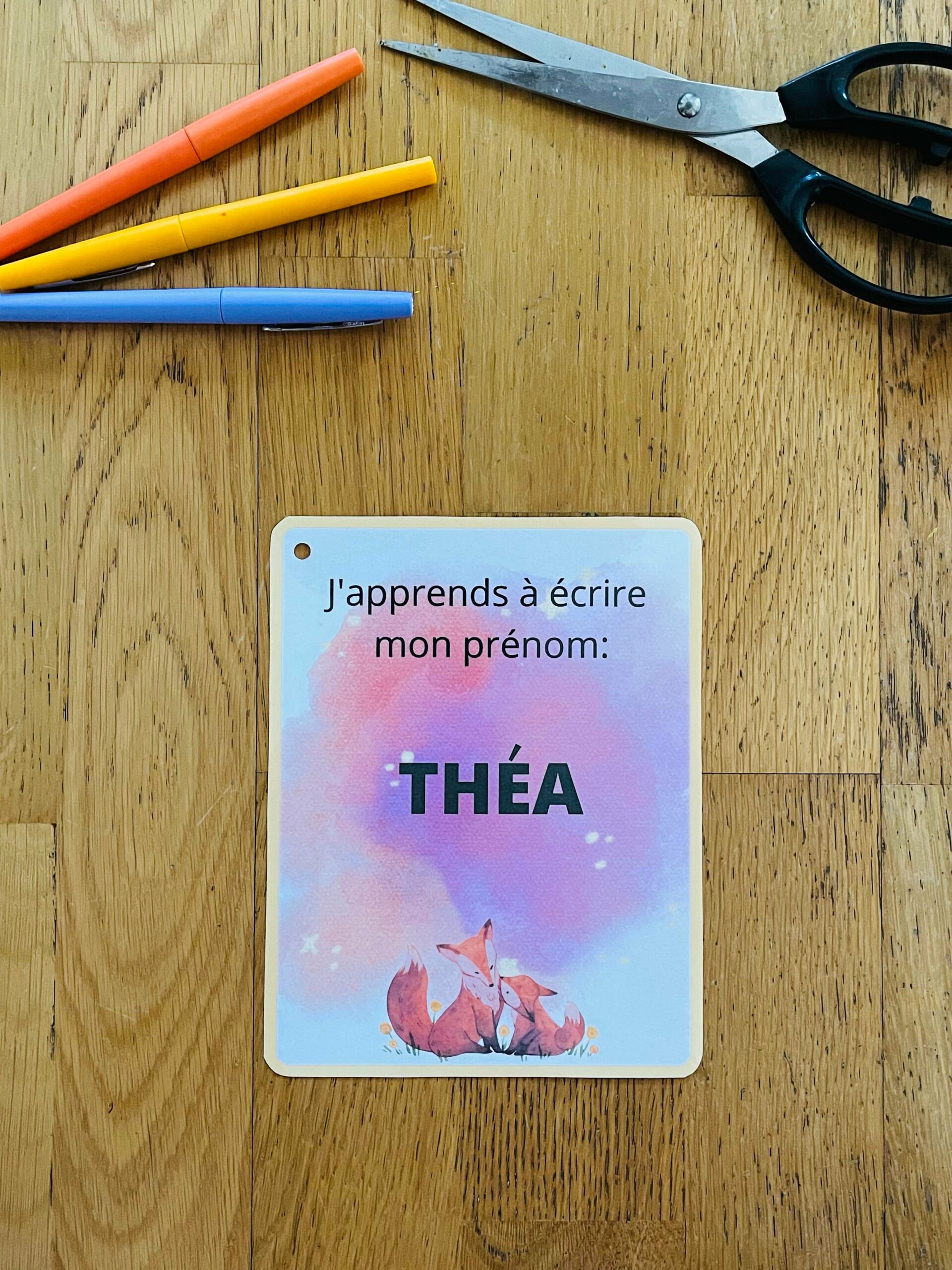 Support personnalisé pour apprendre son prénom facilement – Image 17