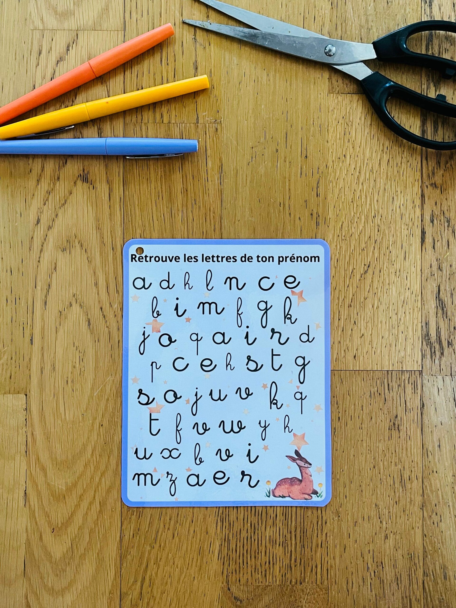 Support personnalisé pour apprendre son prénom facilement – Image 5