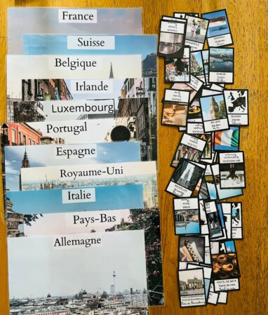 Jeu sur les pays d’europe montessori
