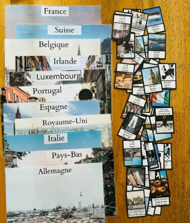 Jeu sur les pays d’europe montessori