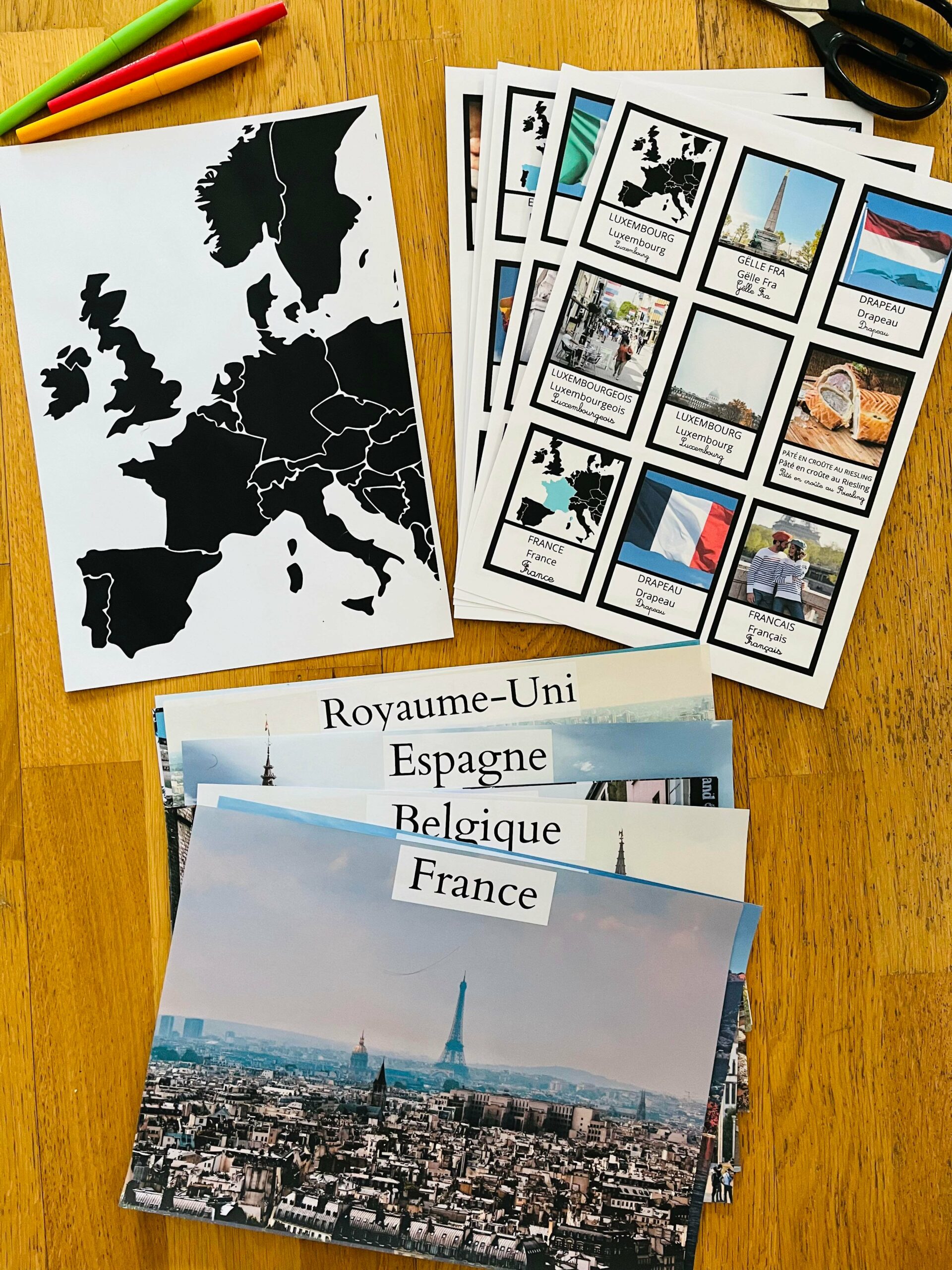 PDF jeu sur les pays d'europe montessori