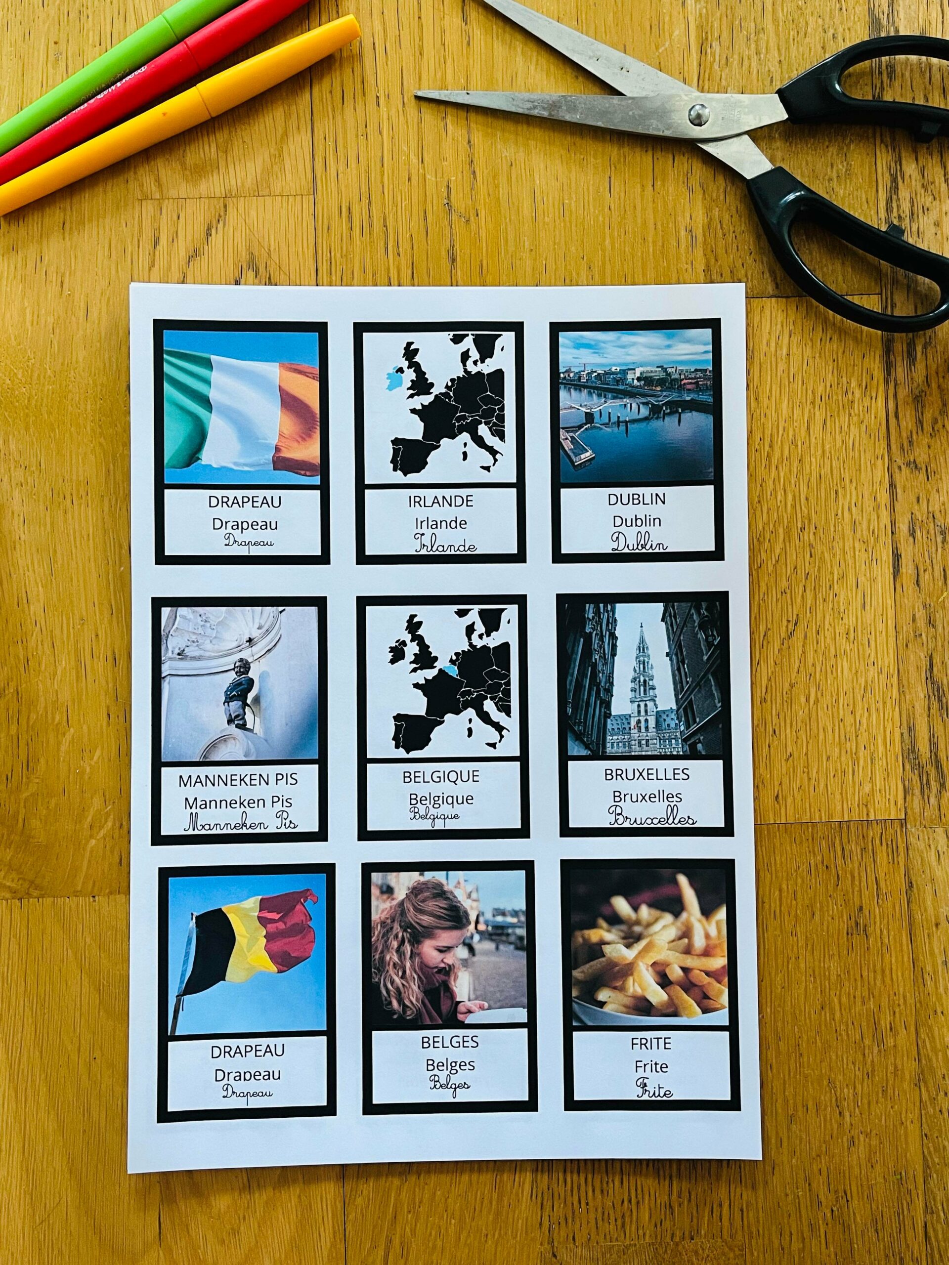 PDF jeu sur les pays d'europe montessori – Image 16