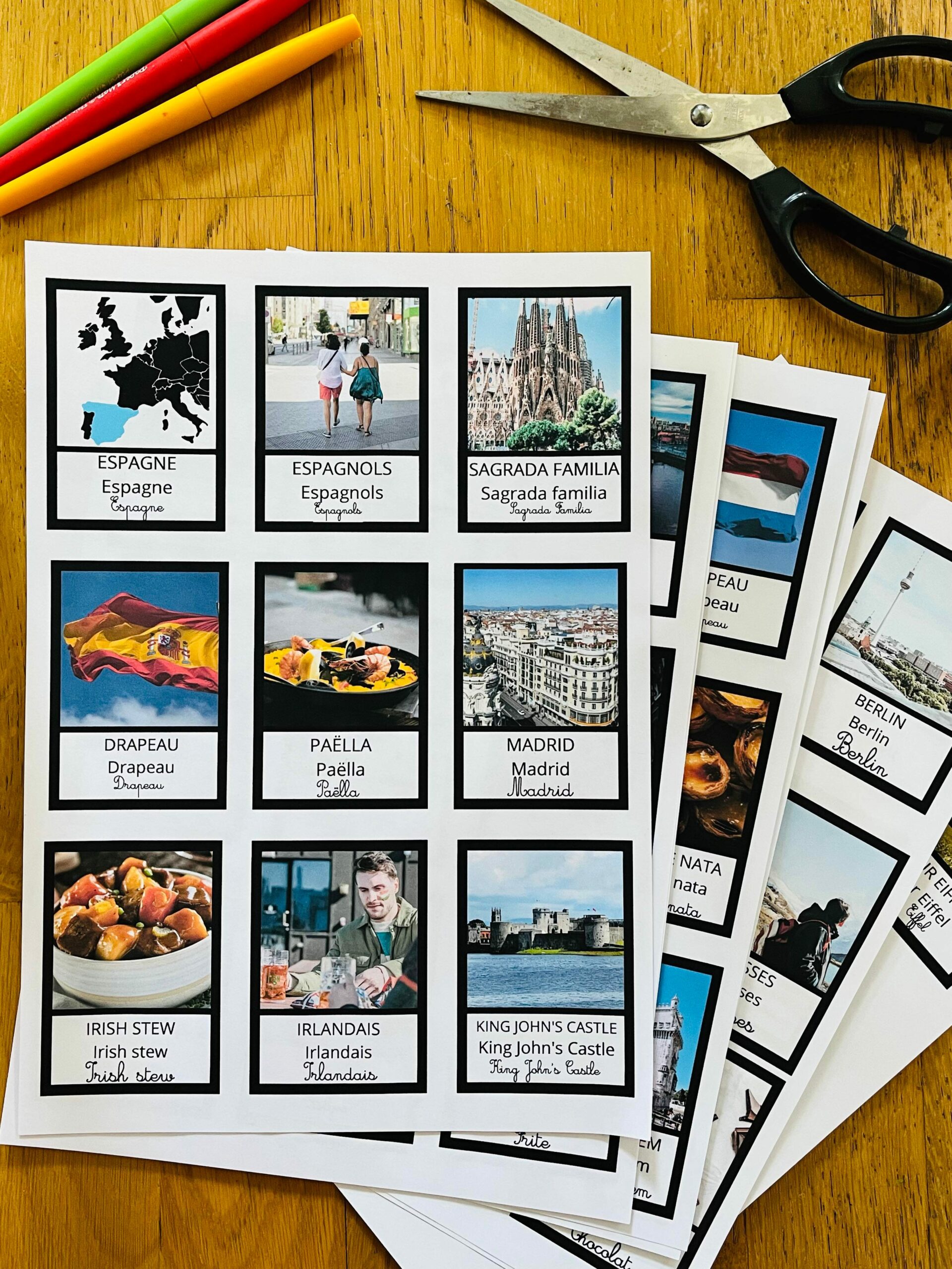 PDF jeu sur les pays d'europe montessori – Image 2