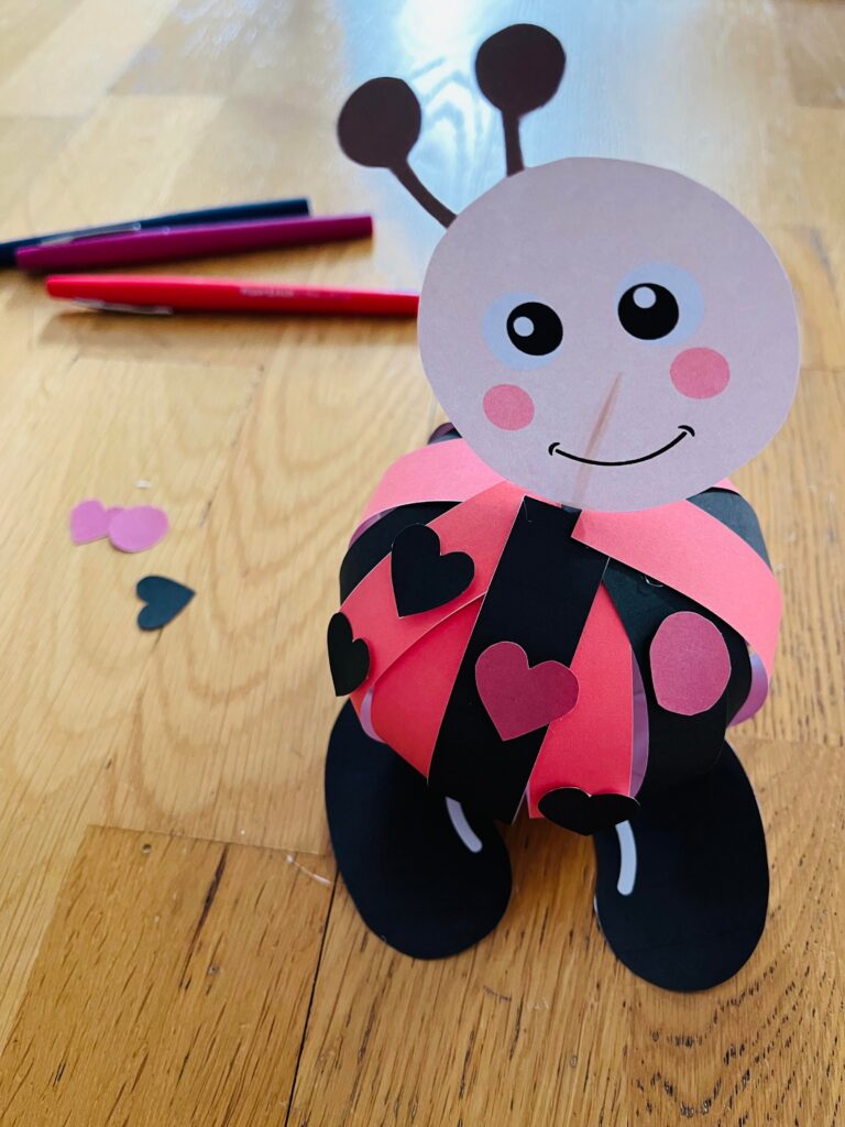 Activité coccinelle facile pour enfant