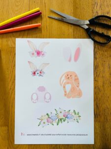 Lapin de pâques facile pour enfant